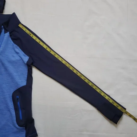Under Armour Women's Activewear ColdGear Reactor 1/2 Zip Lapis Blue Top Size SM - Picture 12 of 16
